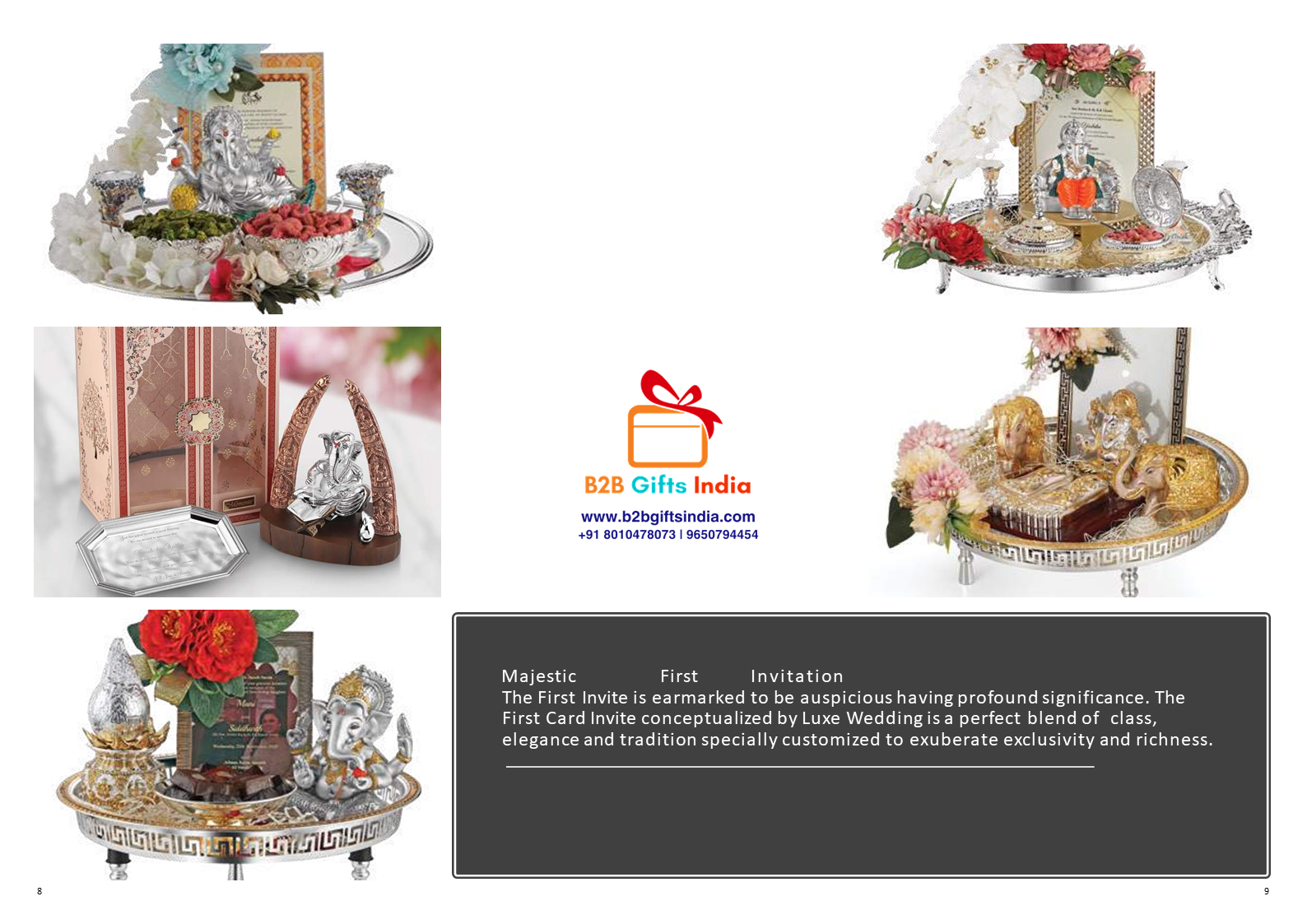 Auspicious Ganesha with elegant Invitation box