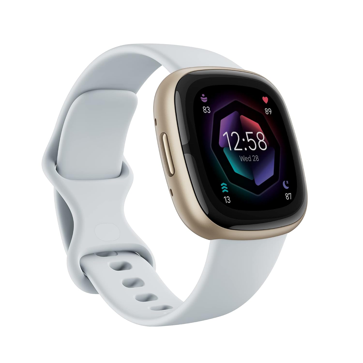 Fitbit Sense 2 Health & Fitness Watch (Blue Mist/Soft Gold Aluminium)
